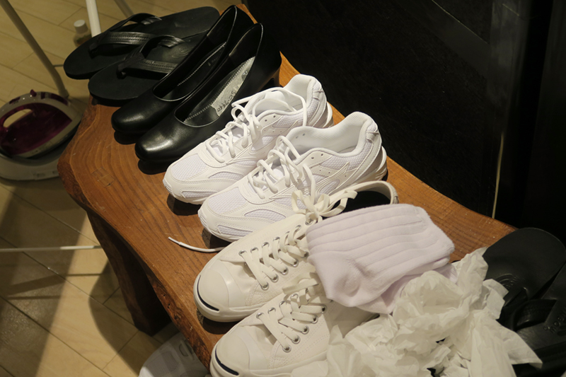 撮影に使用する靴