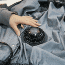 空調服ファンの取り付け方 gif動画